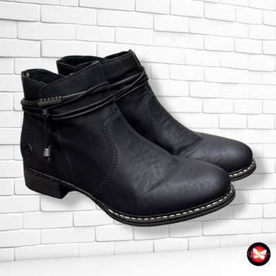 Botines con cordel RIEKER T39