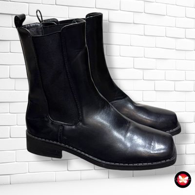 Botines de punta cuadrada T38