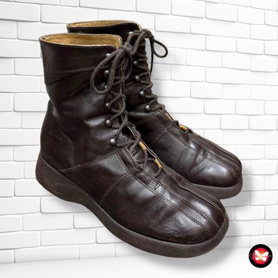 Botines de piel con cordones BANA T36