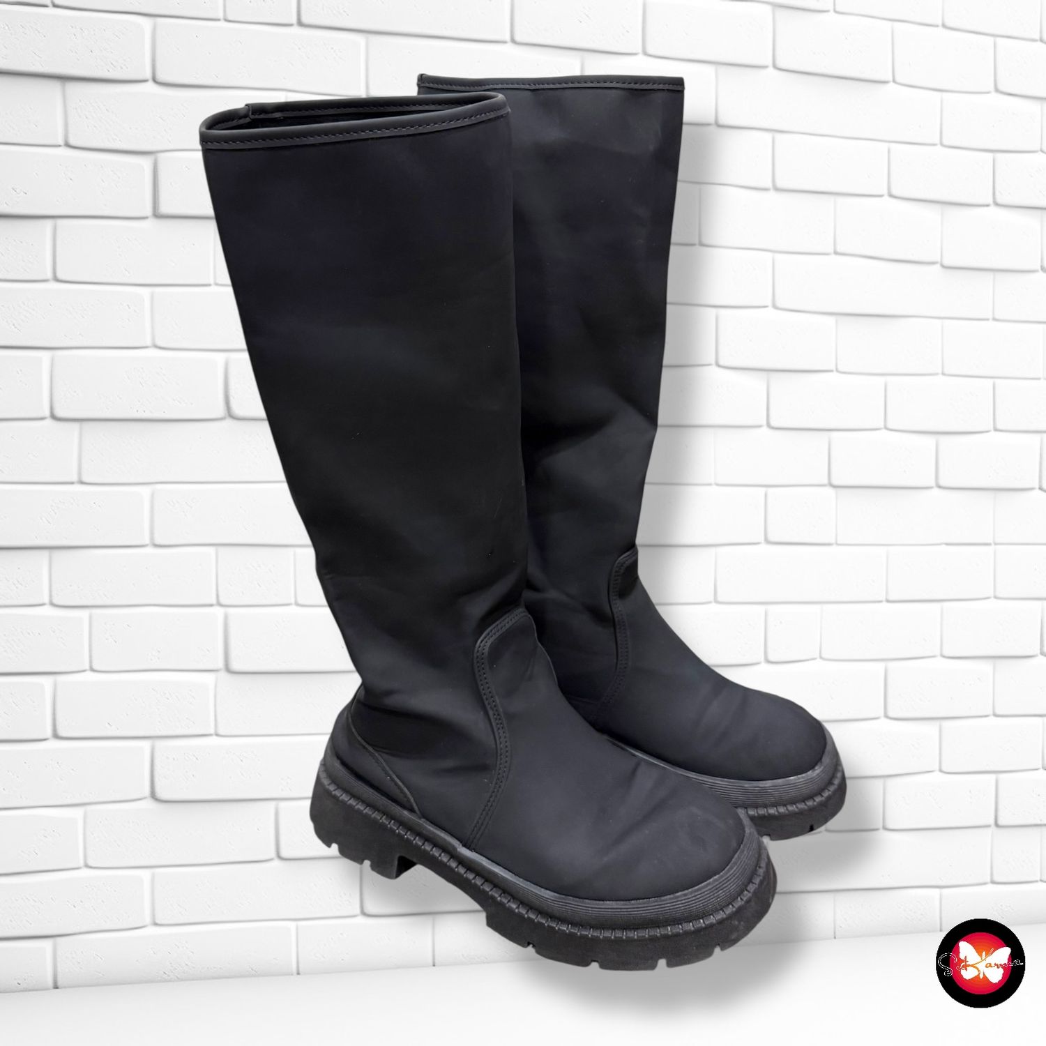 Botas engomadas de caña alta T39