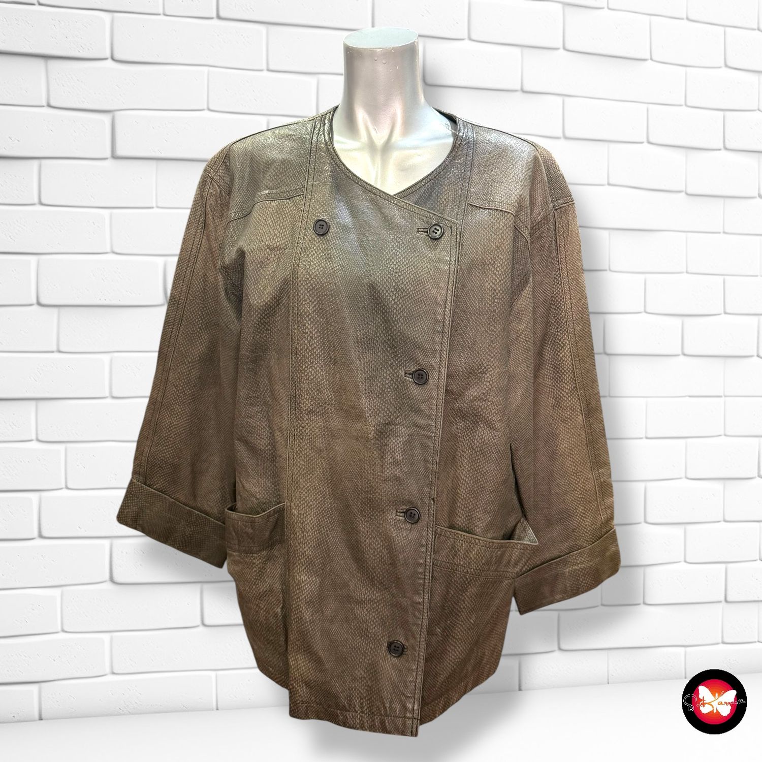 Cazadora de piel JEAN PIERRE Talla 38 (grande)