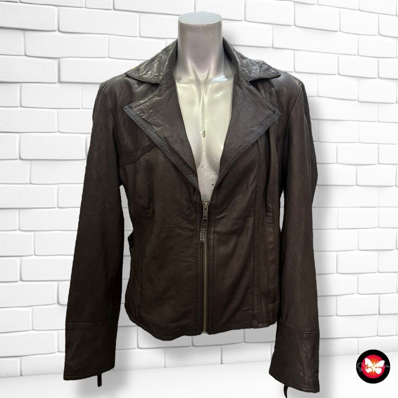 Cazadora de piel STRADIVARIUS Talla L