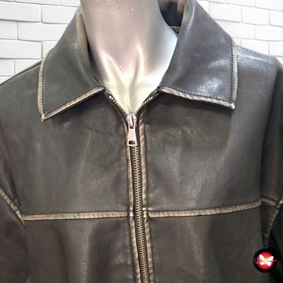 Cazadora de piel sintética STRADIVARIUS Talla S