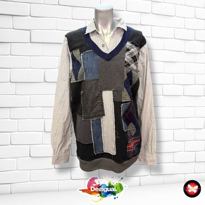 Jersey con camisa DESIGUAL Talla Hombre M