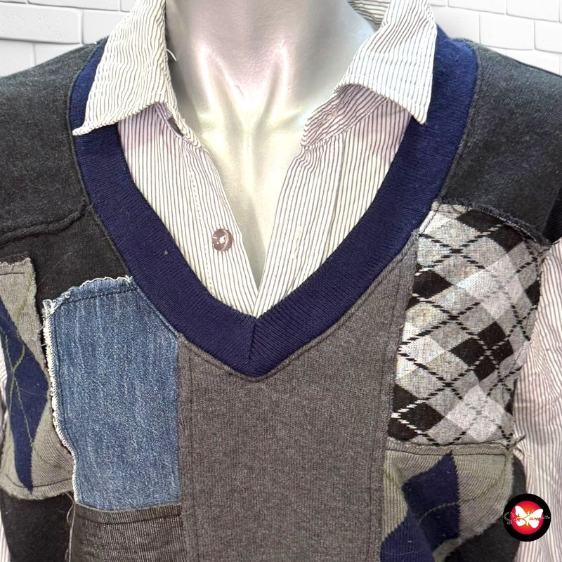 Jersey con camisa DESIGUAL Talla Hombre M