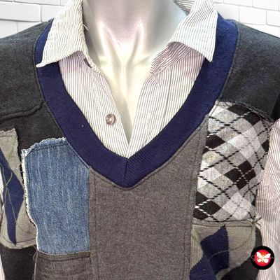 Jersey con camisa DESIGUAL Talla Hombre M