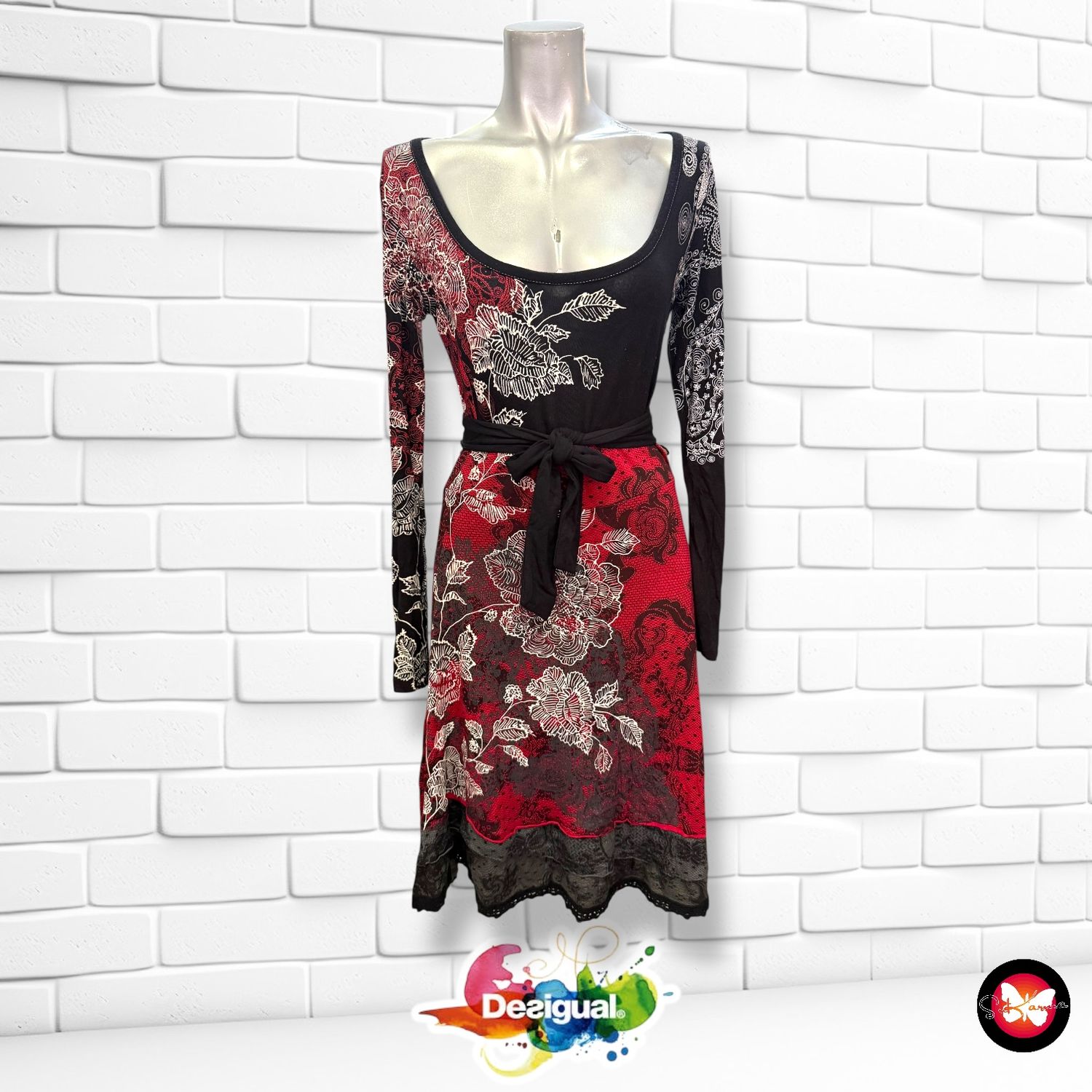 Vestido de manga larga DESIGUAL Talla XS