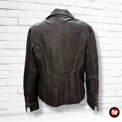 Cazadora de piel BONCETTI Talla 44