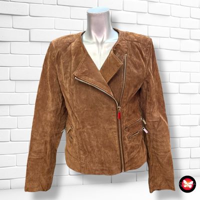 **HOY** Cazadora biker de ante MANGO Talla M (pequeña)