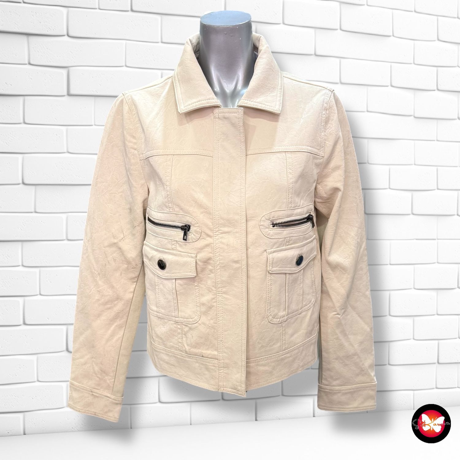 Cazadora de piel sintética DESIGUAL Talla S