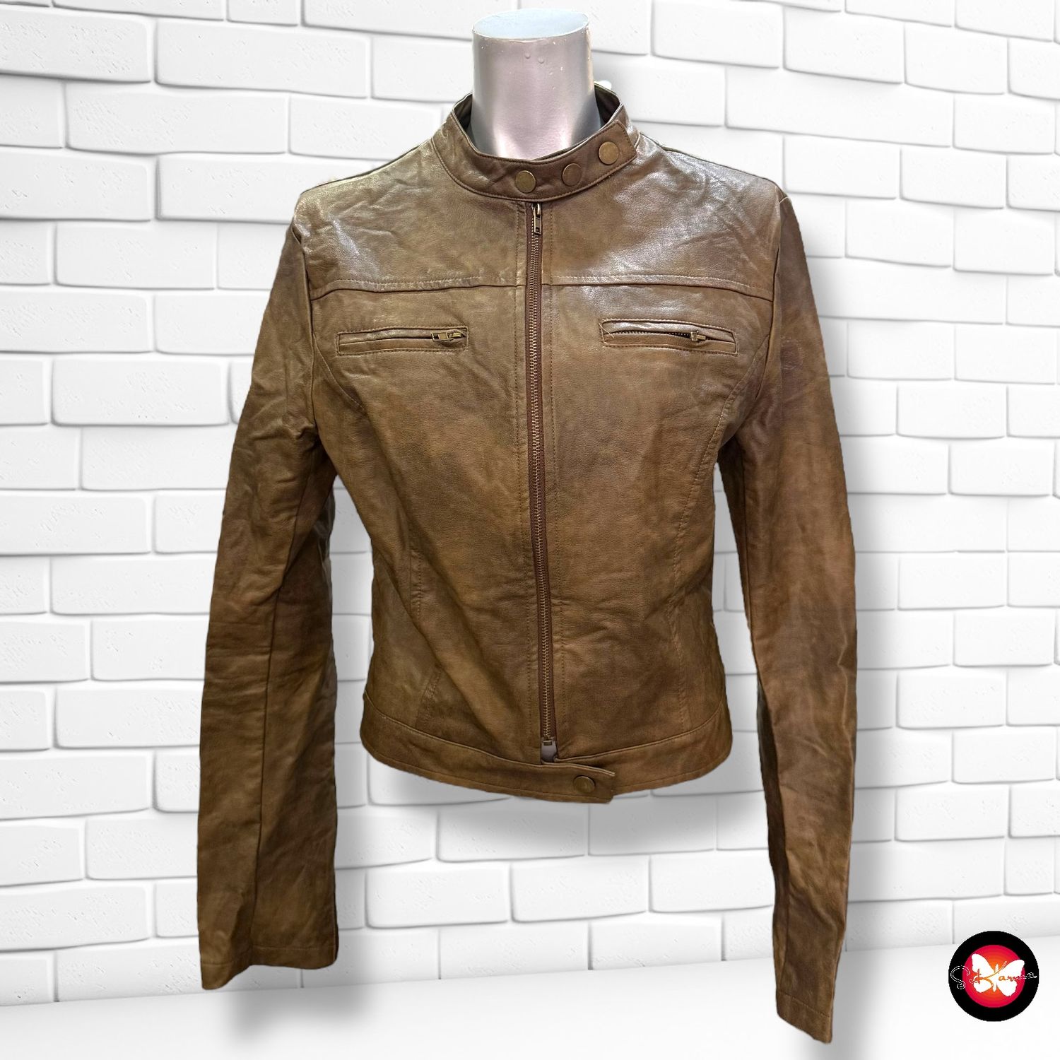 Cazadora de piel sintética Talla S