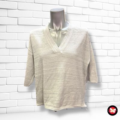 **HOY** Jersey de media manga con lurex MANGO Talla S (grande)