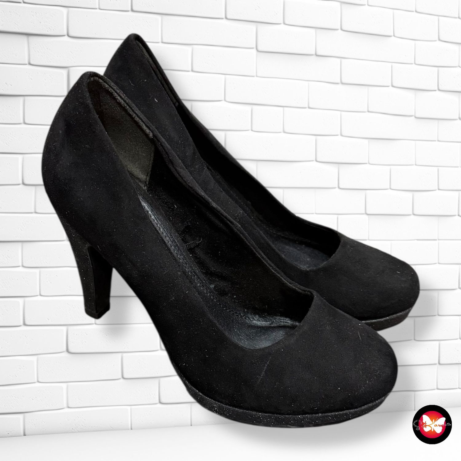 Zapatos de tacón de ante con purpurina MARCO TOZZI T37