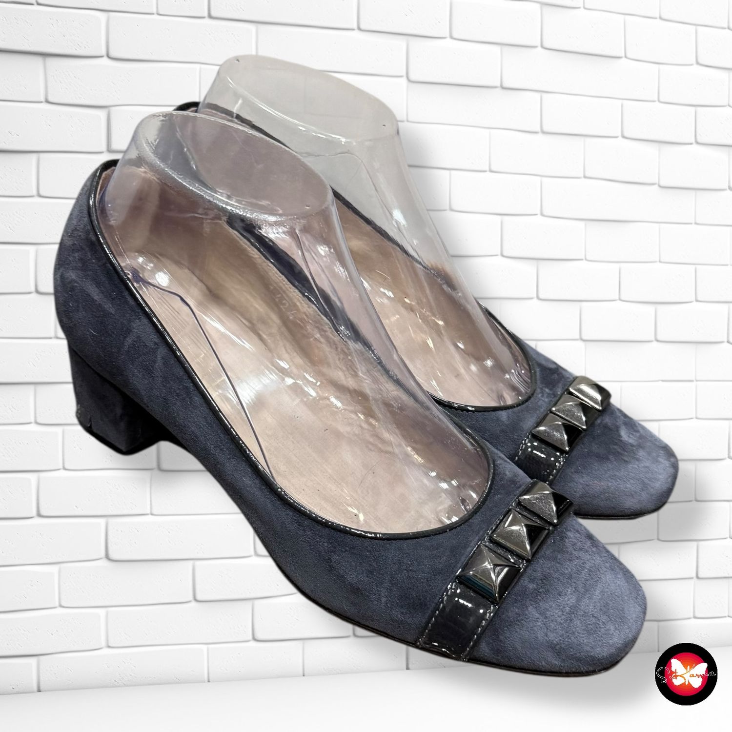 Zapatos de ante con tachas T37