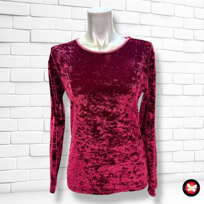 **HOY** Blusa de manga larga de terciopelo Talla M