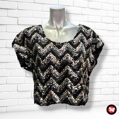 **HOY** Blusa de noche de lentejuelas Talla L