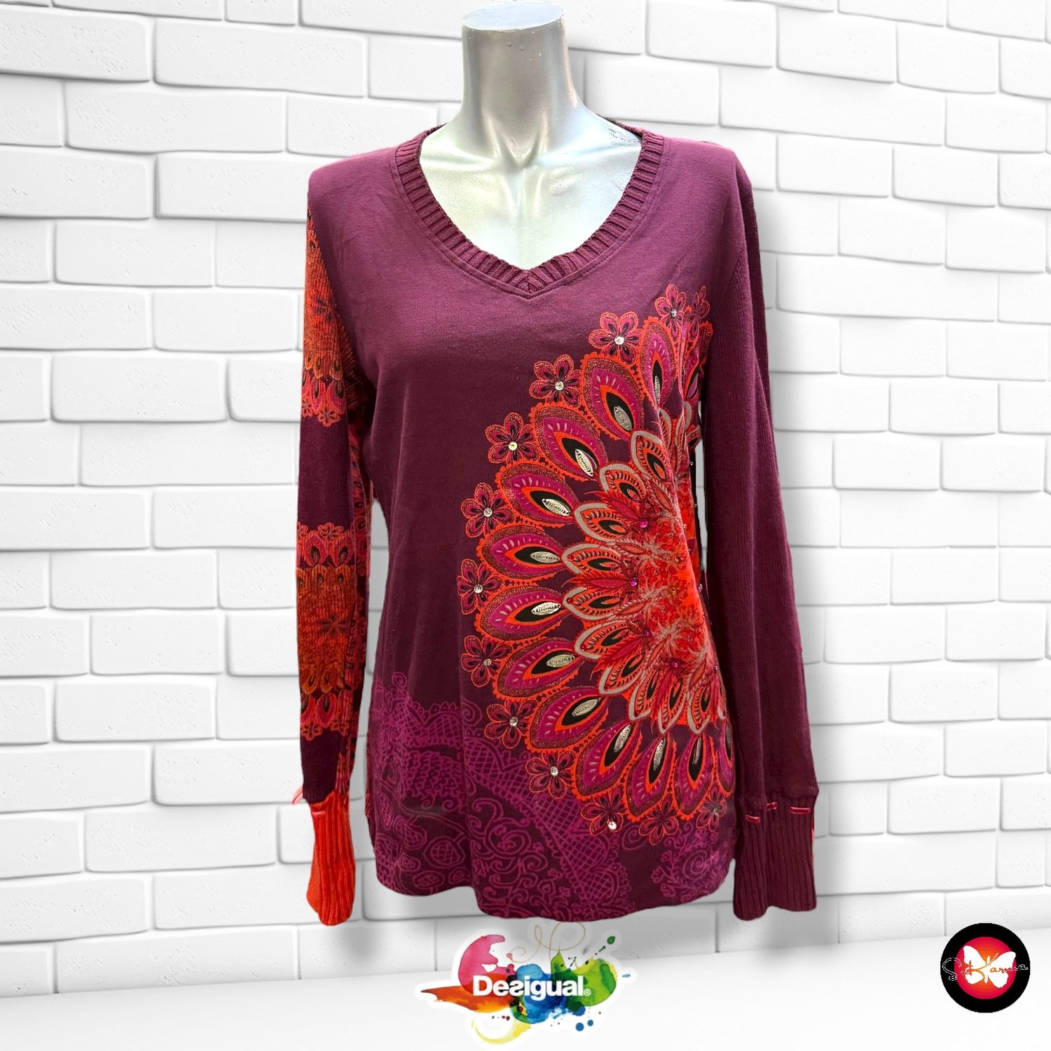 **HOY** Camiseta con mangas de punto DESIGUAL Talla L