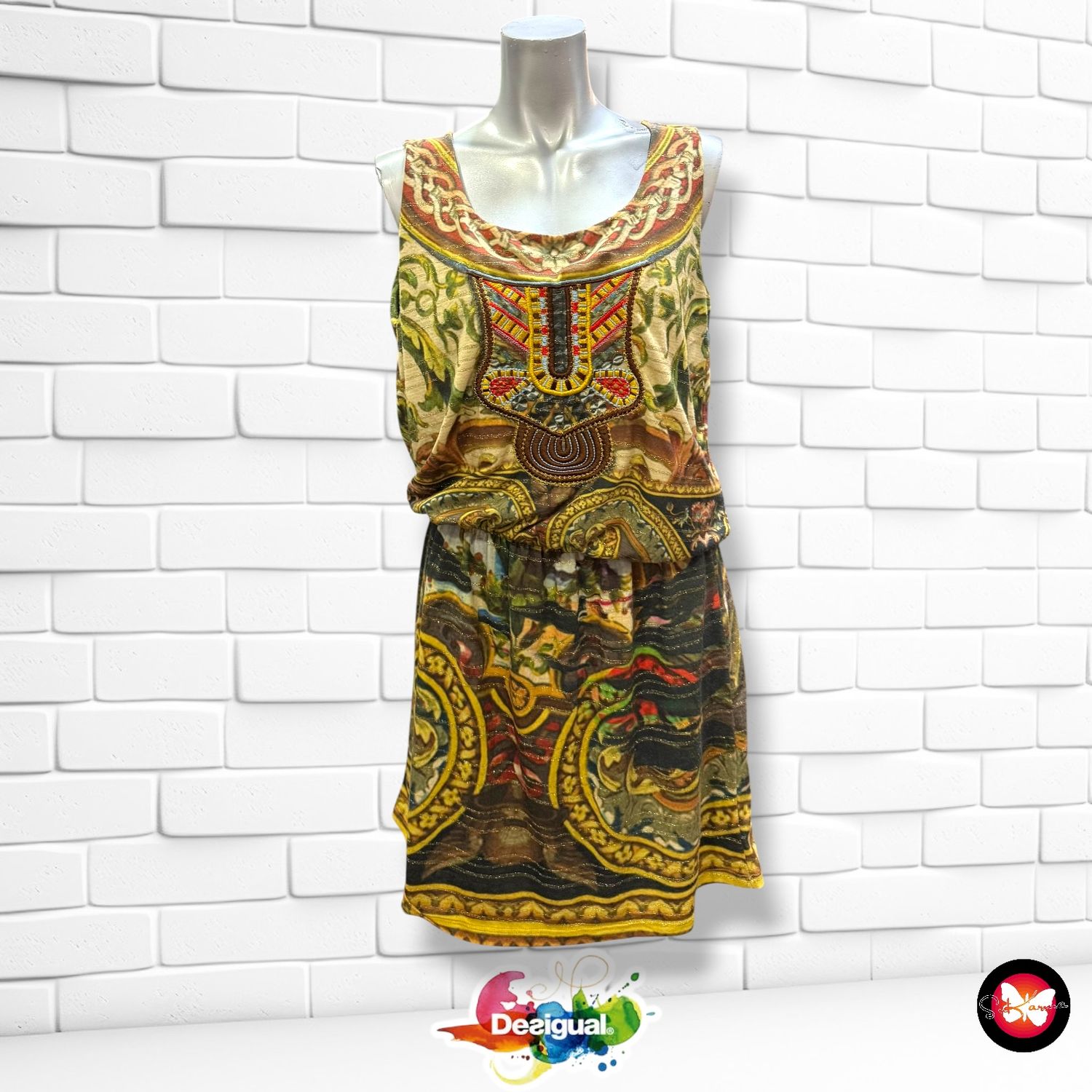 **HOY** Vestido sin mangas DESIGUAL Talla XL (pequeña)