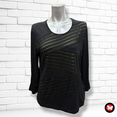 Camiseta de manga larga con caladito verde GERRY WEBER Talla 38