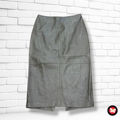 Falda lápiz de piel MASSIMO DUTTI Talla S