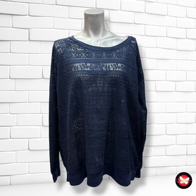 **HOY** Jersey de manga larga de encaje YESSICA Talla XL