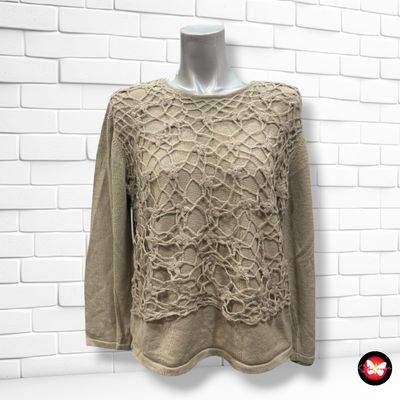**HOY** Jersey de media manga con frente de ganchillo VIENTO DONNA Talla L