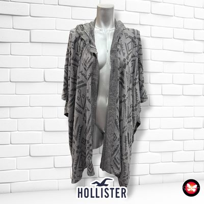 Chaqueta de punto tipo kimono con capucha HOLLISTER Talla ÚNICA
