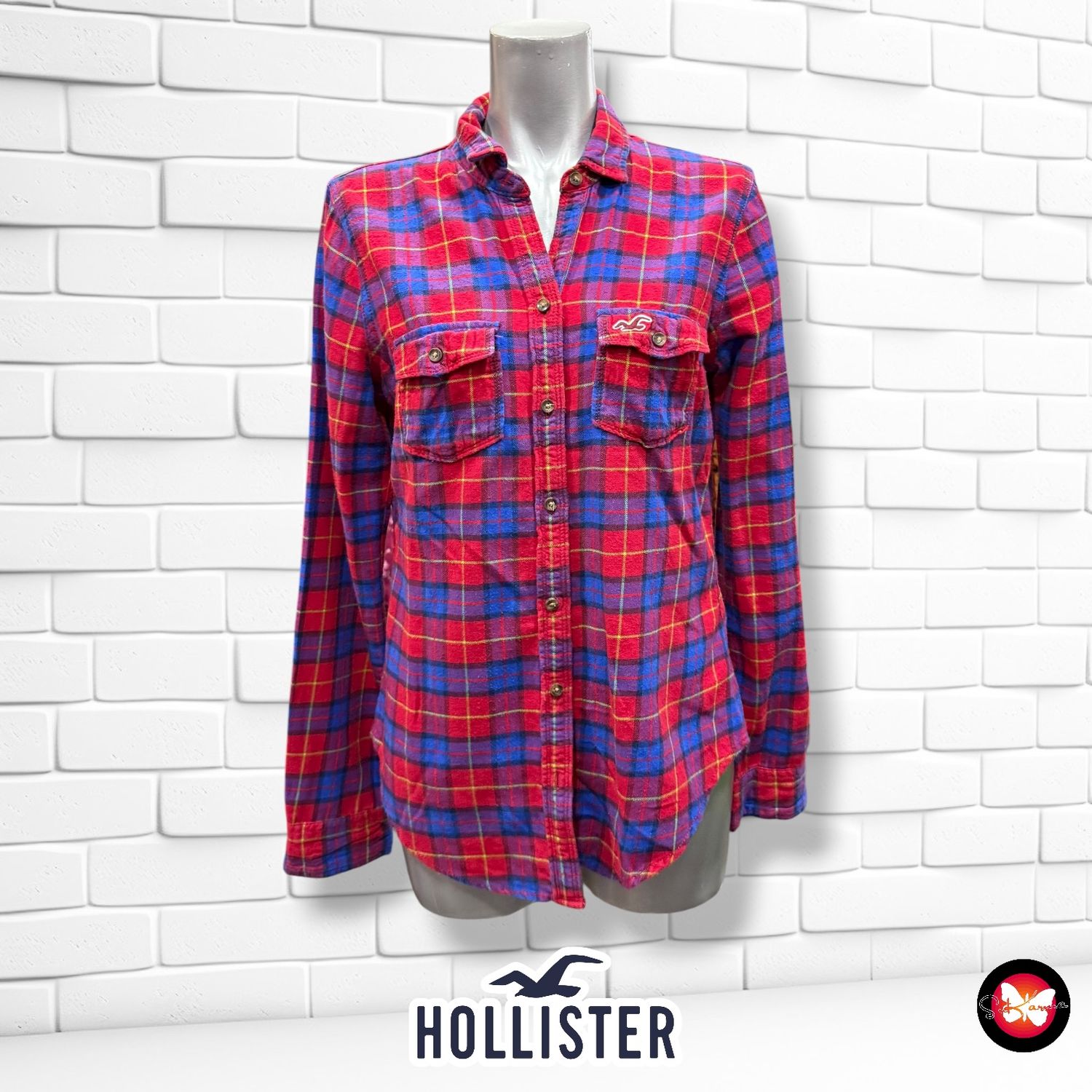 **HOY** Camisa de cuadros HOLLISTER Talla S