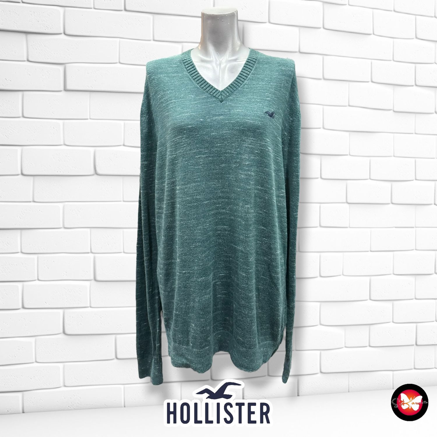 **HOY** Jersey de manga larga HOLLISTER Talla Hombre L