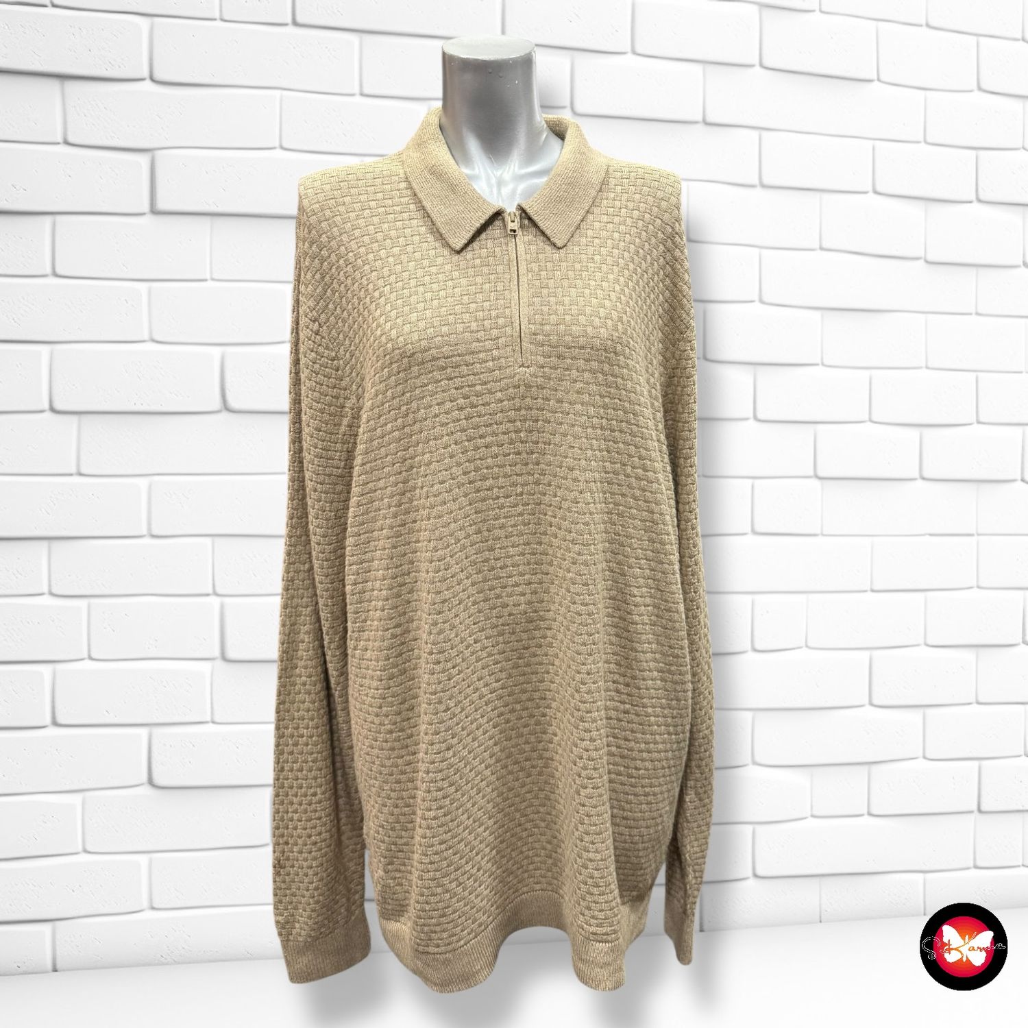 **HOY** Jersey de manga larga con cuello HOLLISTER Talla Hombre L