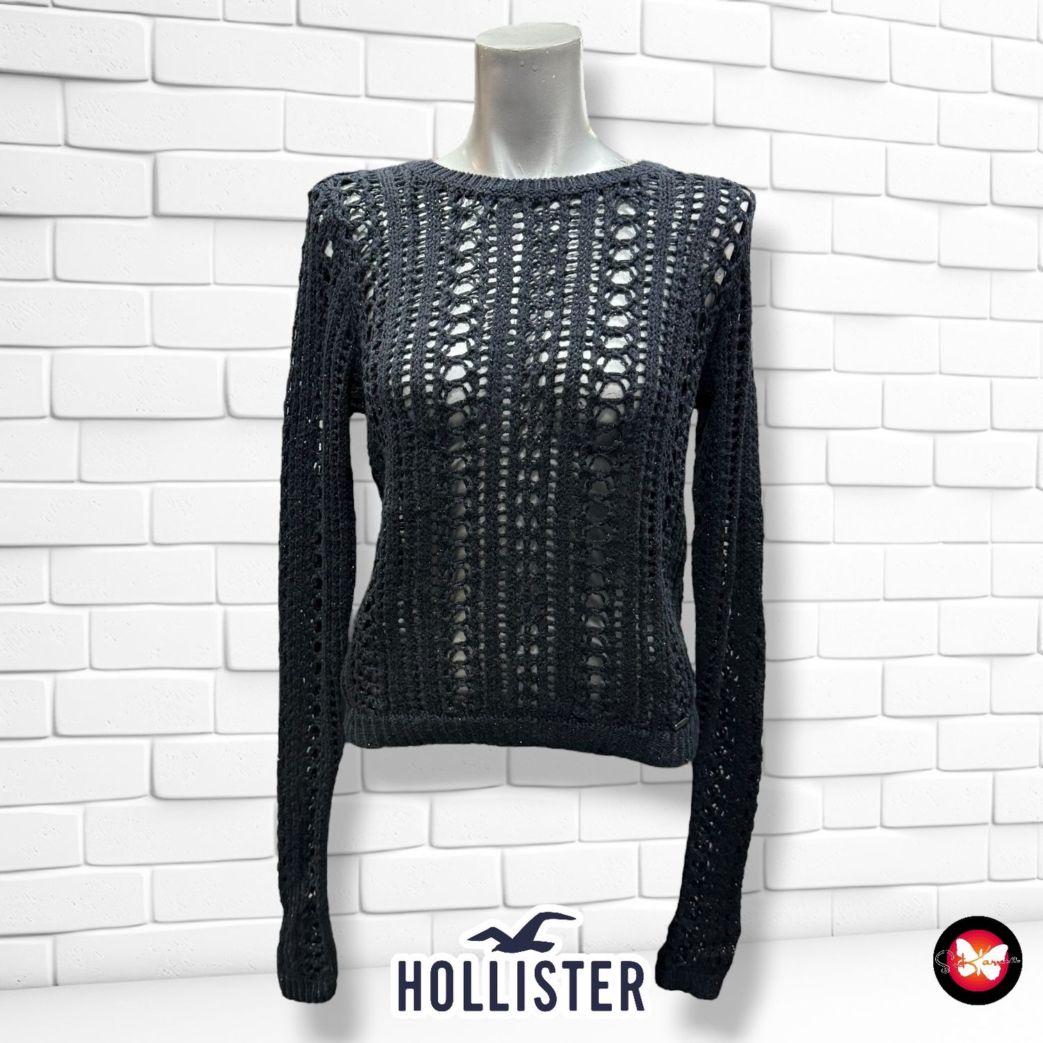 **HOY** Jersey de manga larga con lurex HOLLISTER Talla S