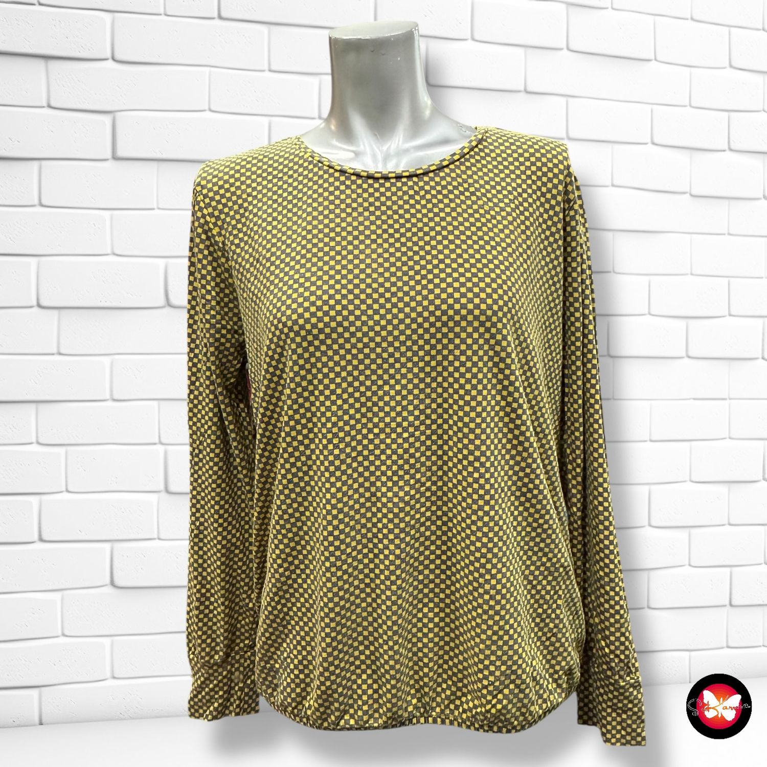 **HOY** Blusa de manga larga de cuadritos SANNE Talla L