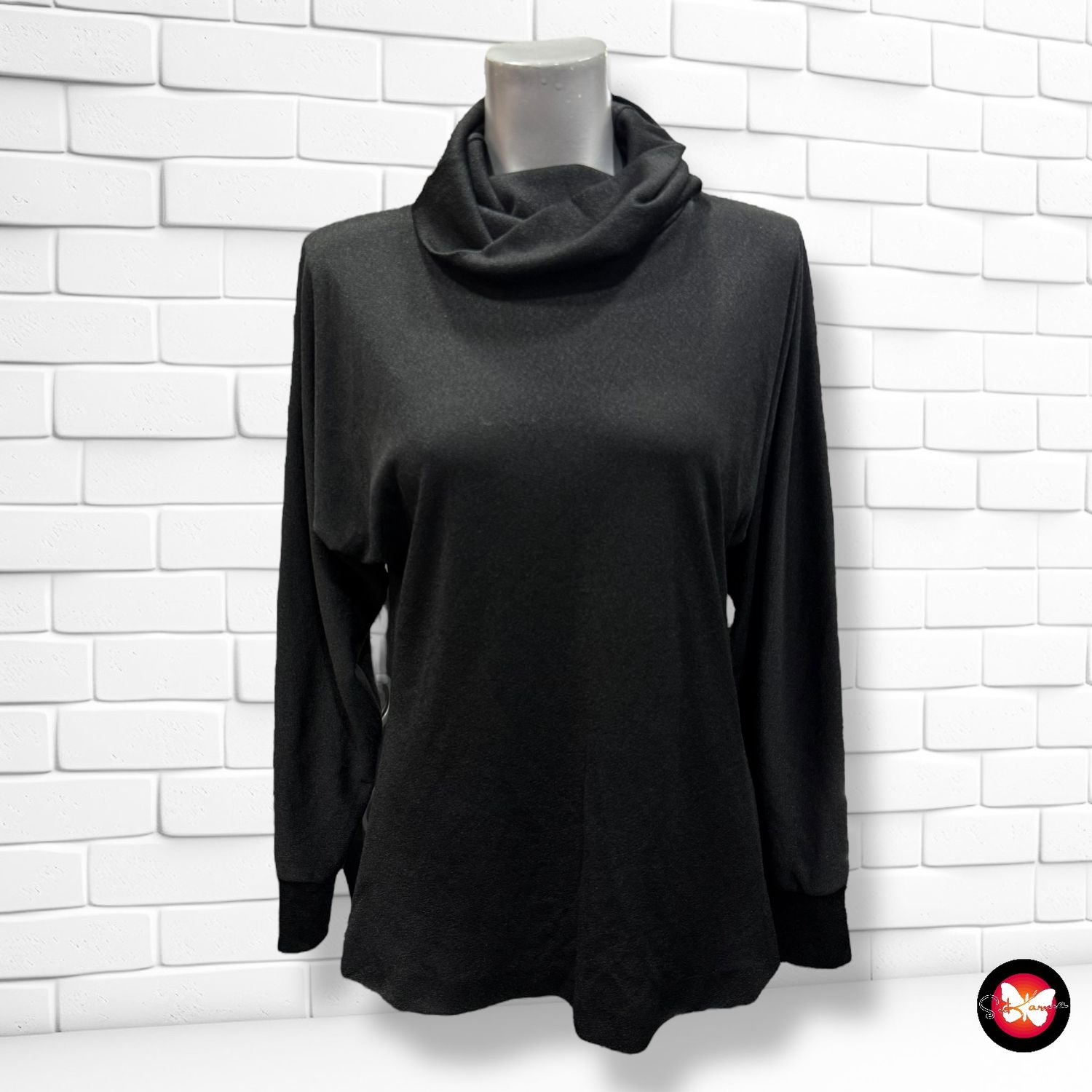 **HOY** Blusa de manga larga y cuello alto Talla L
