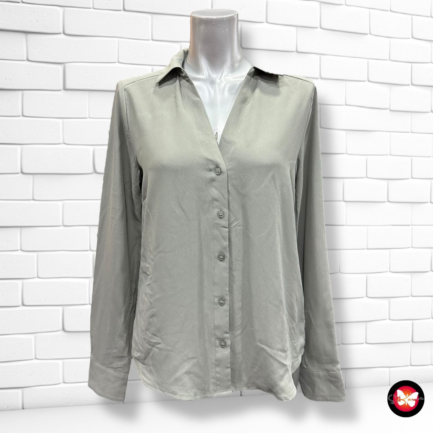 Camisa de manga larga básica H&amp;M Talla 34