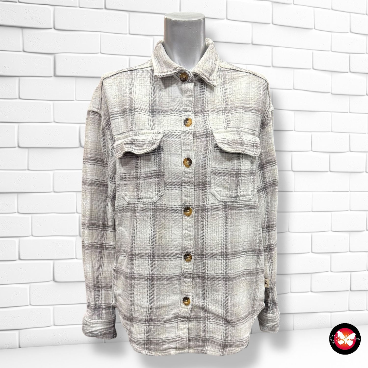 Camisa de manga larga de franela HOLLISTER Talla XSHOY**