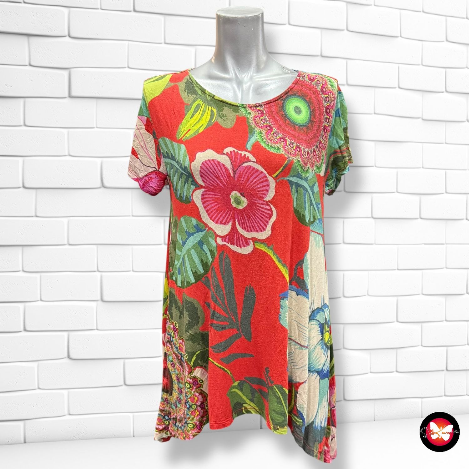 **HOY** Camiseta de manga corta con picos DESIGUAL Talla M