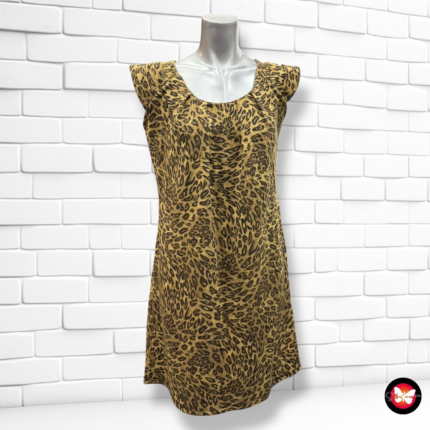 **HOY** Vestido animal print sin mangas Talla S