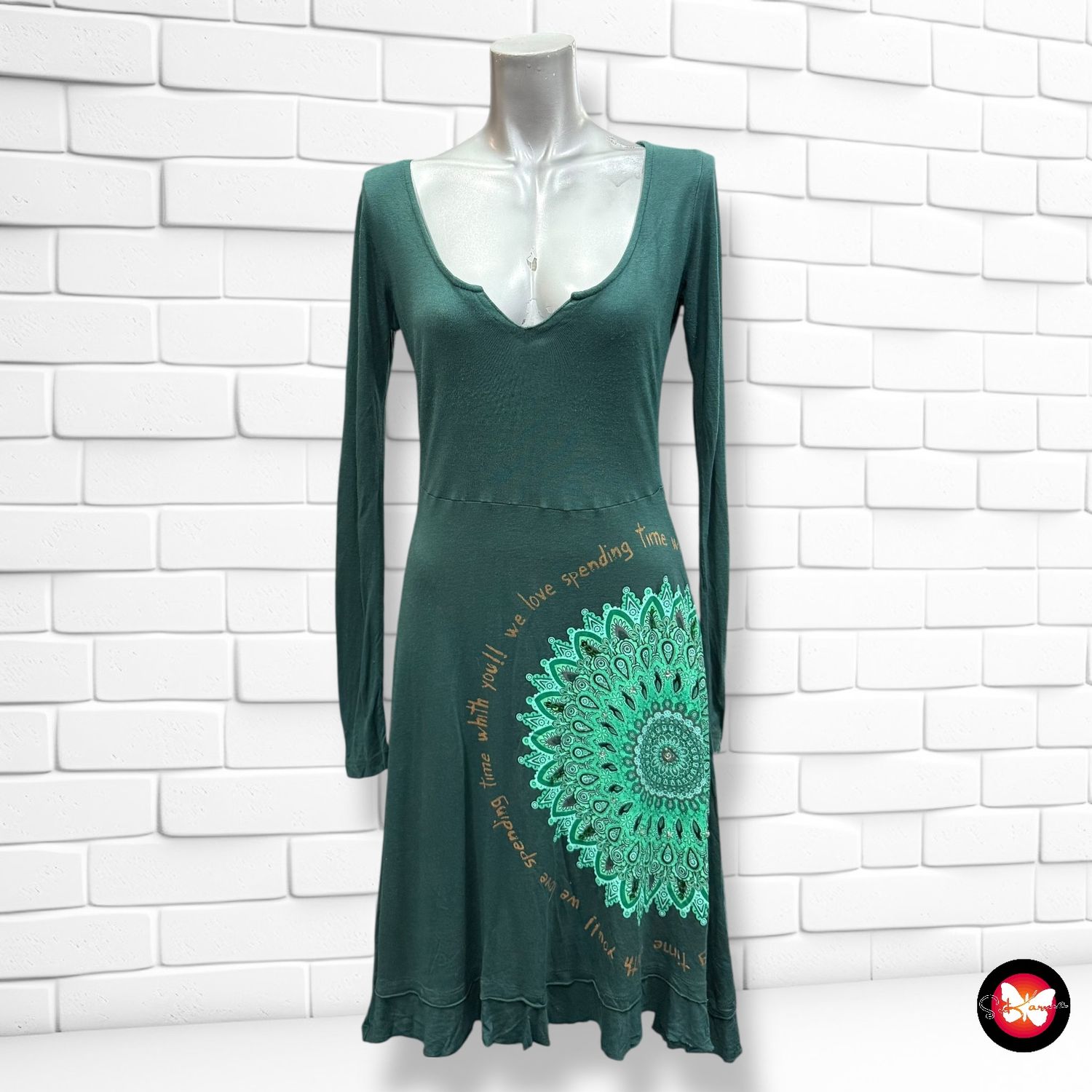 Vestido de manga larga DESIGUAL Talla S