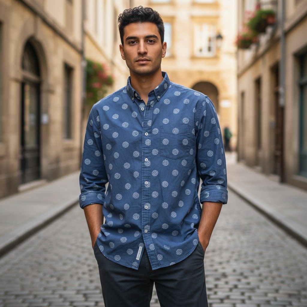 Camisa de manga larga DESIGUAL Talla Hombre L