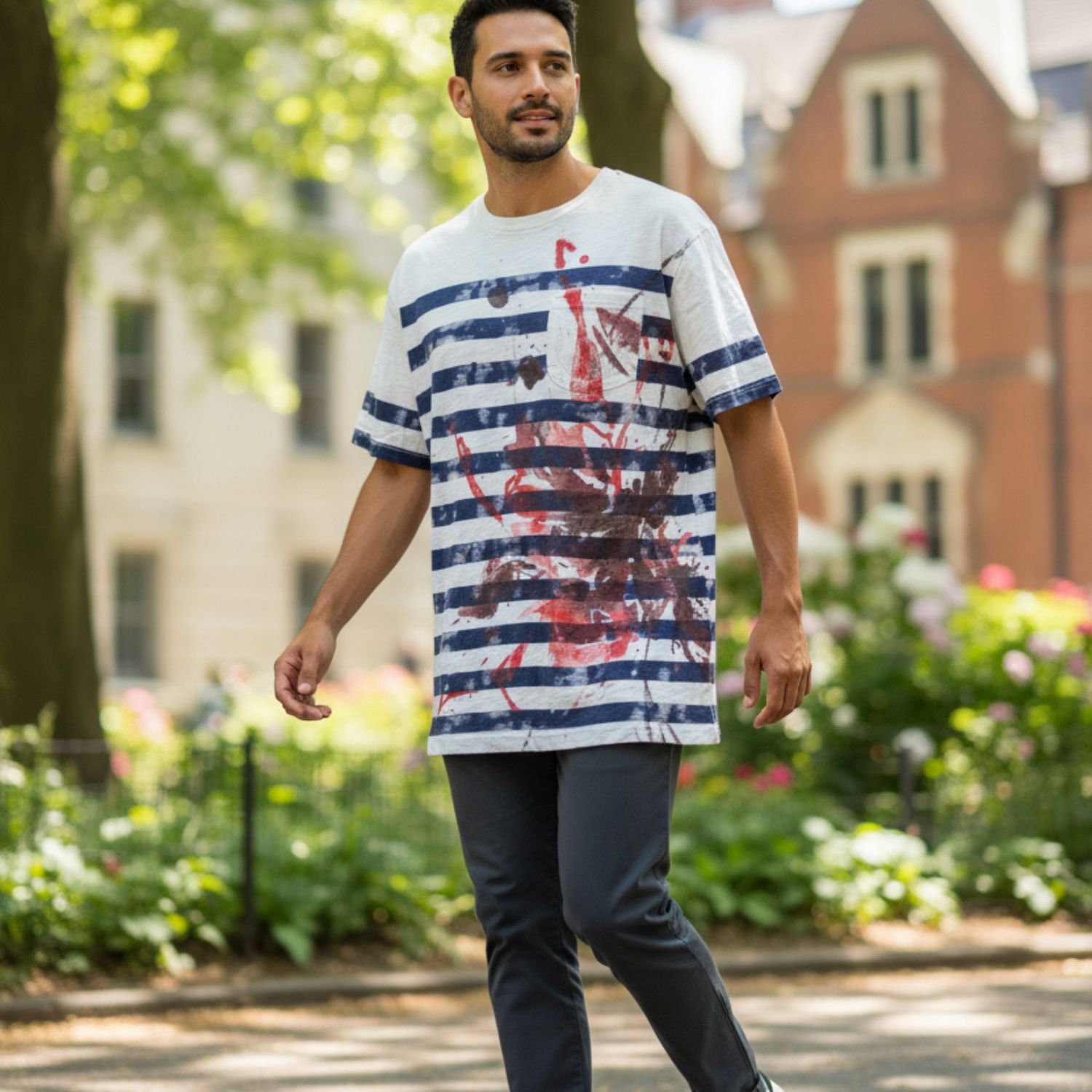 Camiseta de manga corta DESIGUAL Talla Hombre L