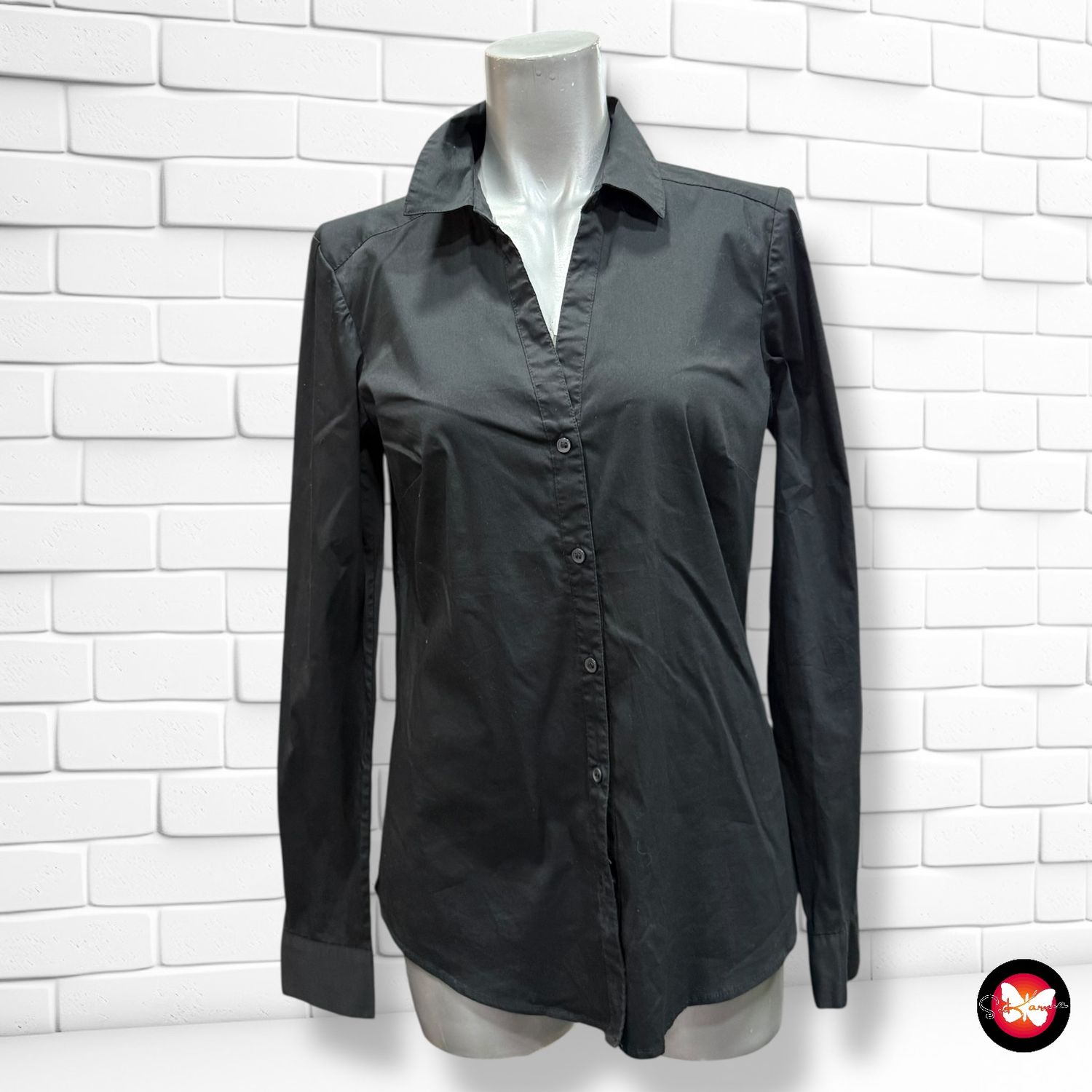 Camisa básica de manga larga H&amp;M Talla 38