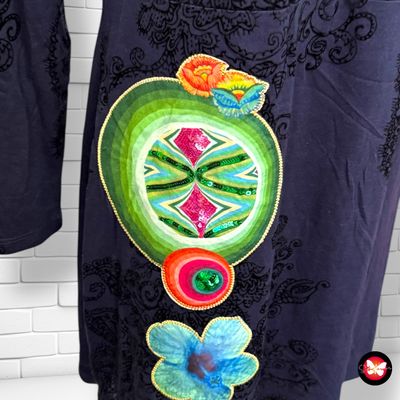 **HOY** Vestido de manga larga DESIGUAL Talla XL (pequeña)