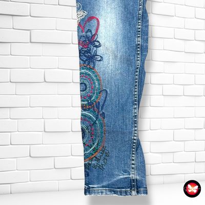 **HOY** Pantalón vaquero con botones DESIGUAL Talla S (W26)