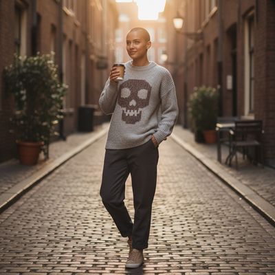 Jersey de manga larga con calavera PEPE JEANS Talla L