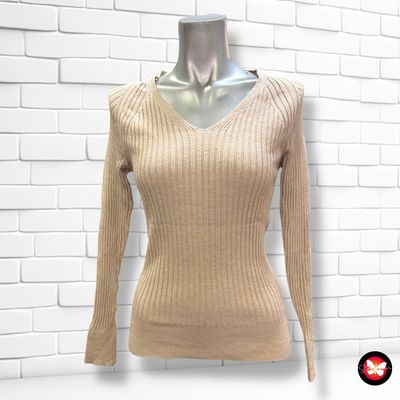 Jersey de manga larga canalé MANGO Talla M (pequeña)