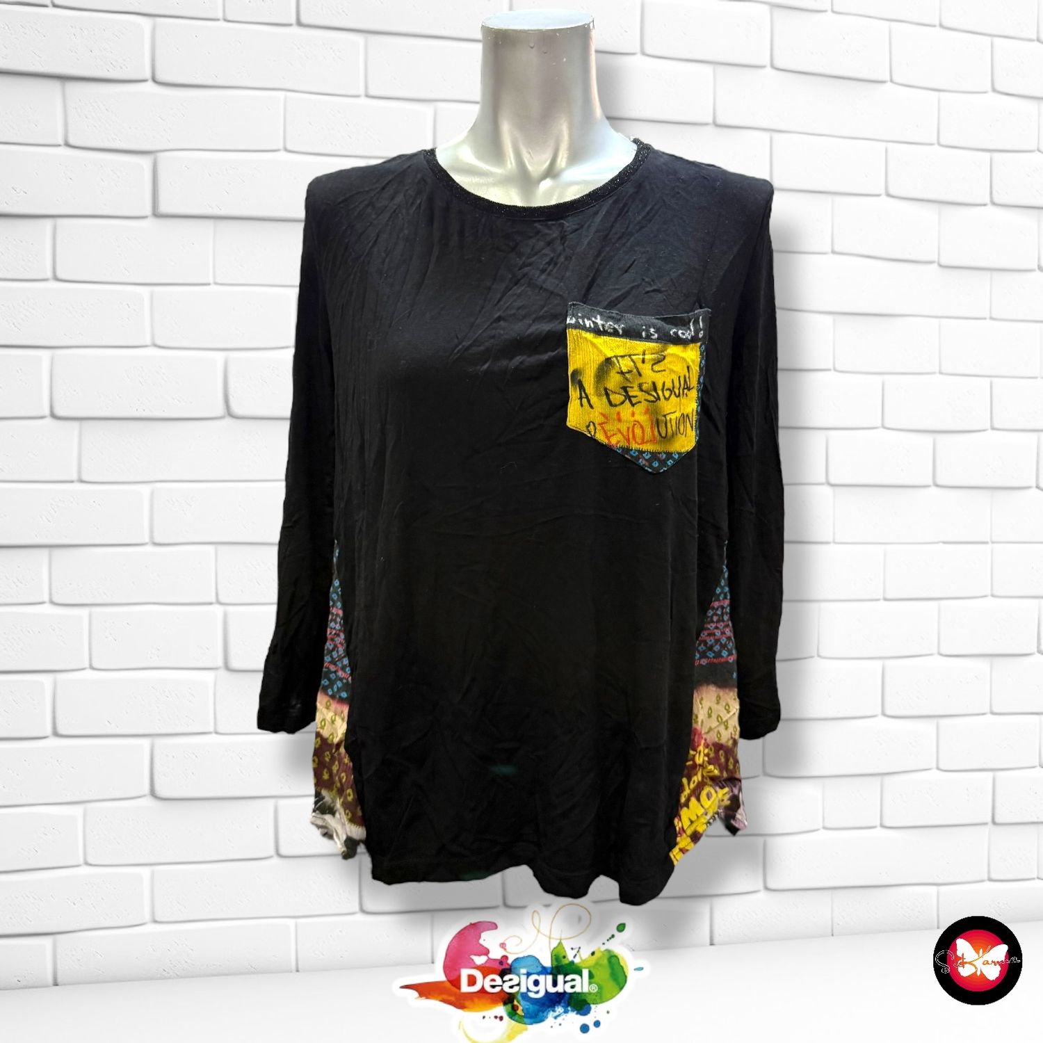 Camiseta de media manga DESIGUAL Talla S