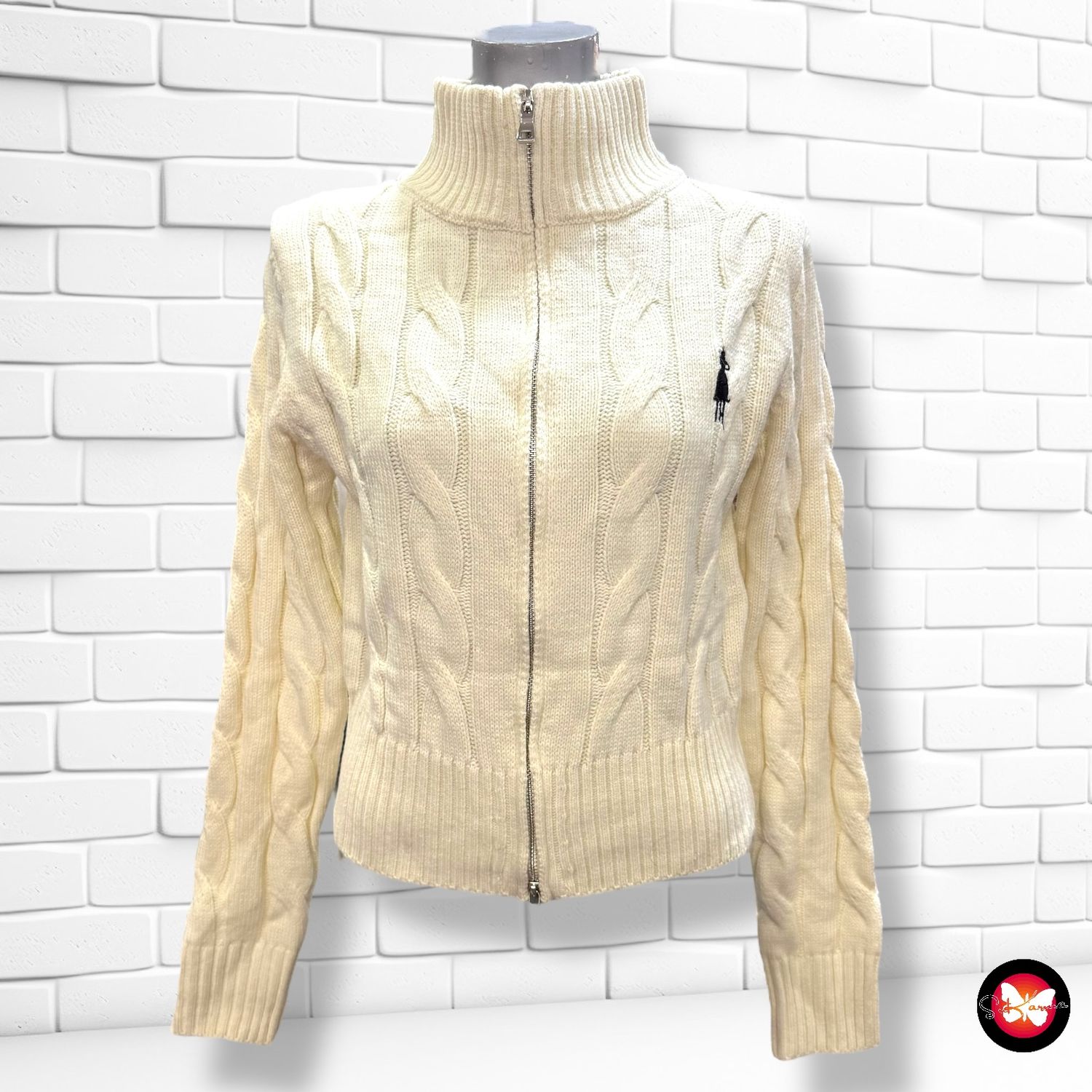 Chaqueta de punto con cremallera SHEIN Talla S