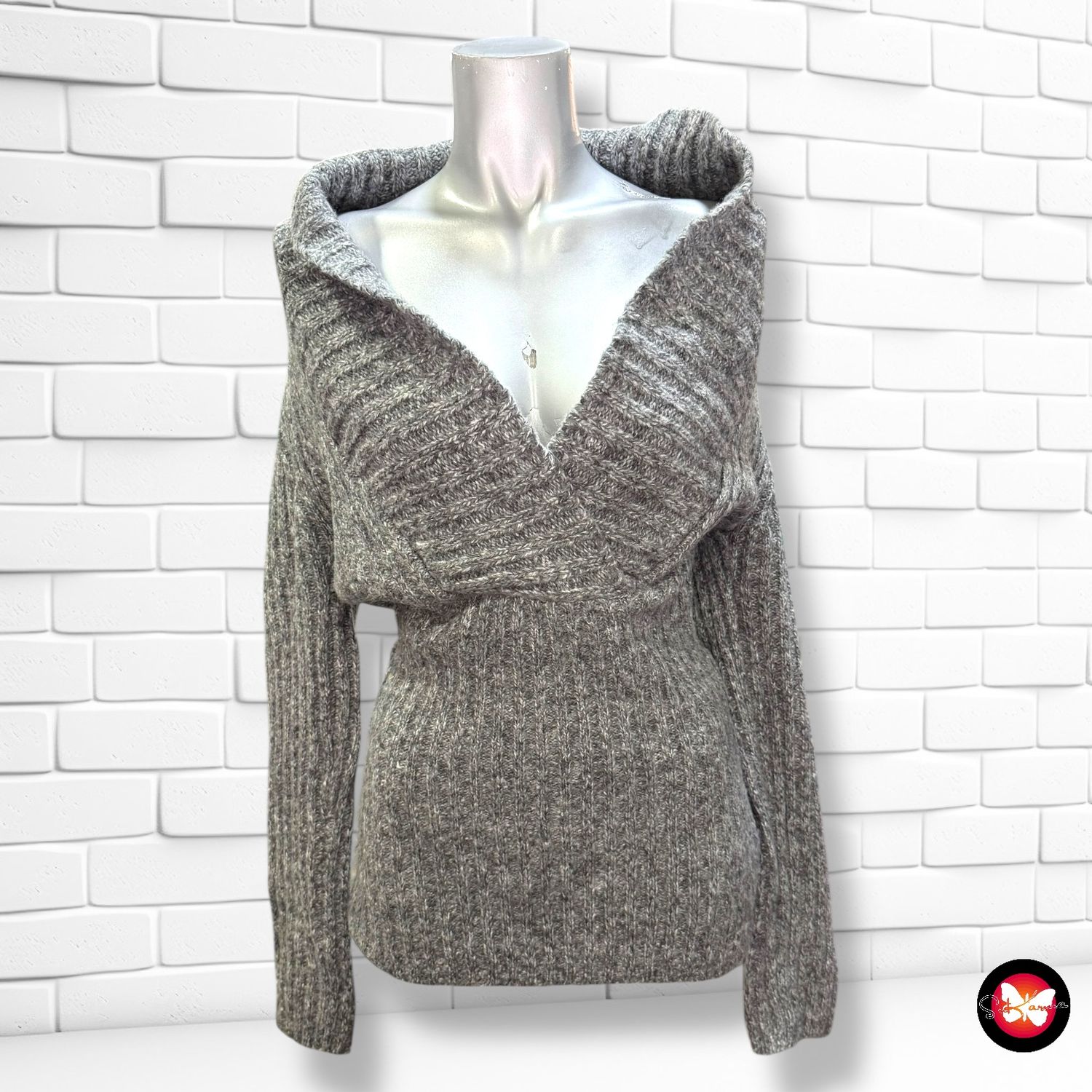 **HOY** Jersey de manga larga y cuello cruzado CLOCKHOUSE Talla XS