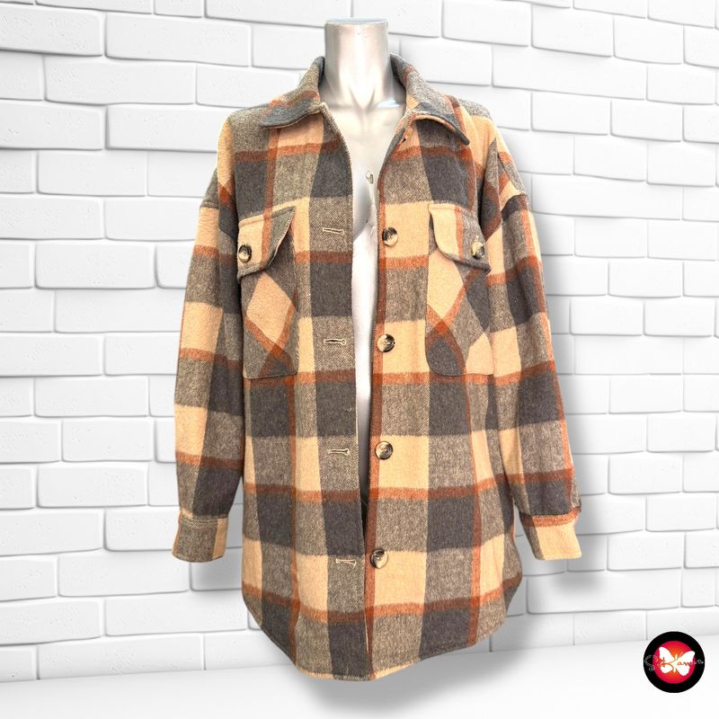 **HOY** Chaqueta sobre camisa de paño tipo leñador PULL&amp;BEAR Talla S (grande)