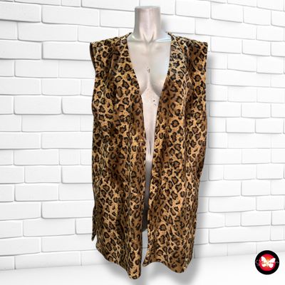 **HOY** Chaleco de peluche animal print Talla XXL